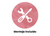 Icono de herramientas con fondo rosa que indica montaje gratuito incluido