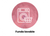 Icono de lavadora y cesta sobre fondo rosa, representa funda desenfundable y lavable
